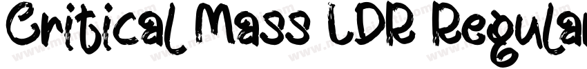 Critical Mass LDR Regular字体转换